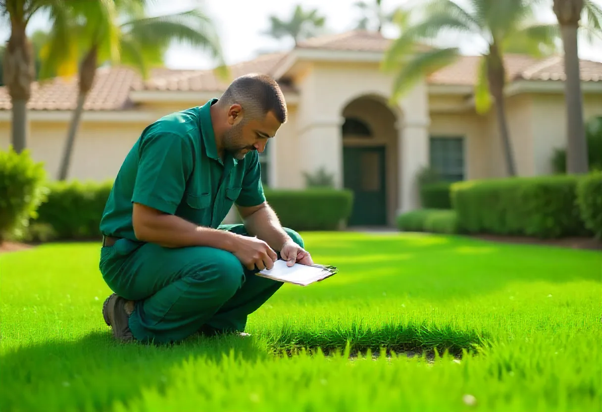 Illustrative Florida lawn pest inspection
