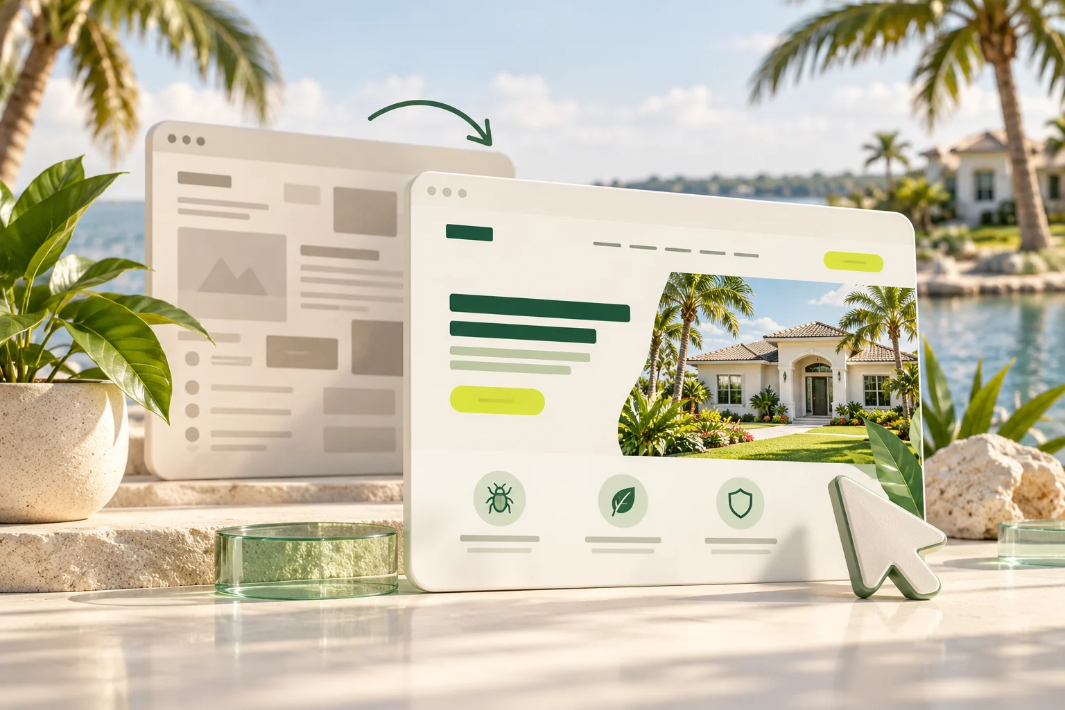 Pest Control Website Redesign illustration